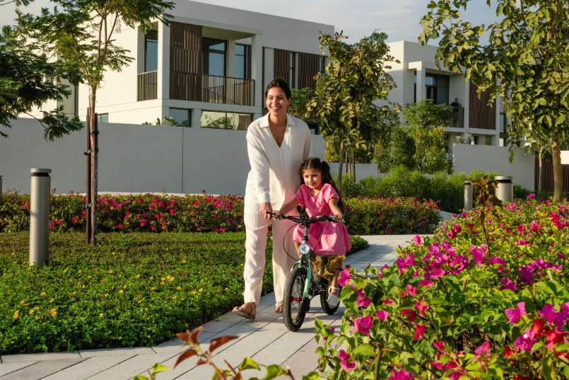Family walking in Park